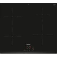 Siemens – Table de cuisson induction 60cm 4 feux 7400W noir – Technologie powerBoost – Minuterie avec coupure automatique – EH631BEB6E