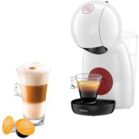Krups – Cafetière à dosettes 15 bars 1500W blanc – Préparation rapide en 30s – Système Thermoblock – Compatible Dolce Gusto – YY5218FD