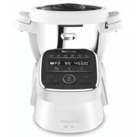 Moulinex – Robot cuiseur multifonctions 4,5L 1550W inox – 14 modes de cuisson – 5 accessoires – HF80DB10