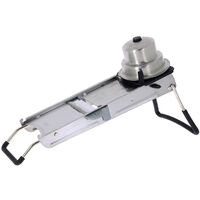 Mandoline inox avec 3 peignes Julienne 2/4/10 mm – Système de coupe breveté – Chariot composite pour coupes précises – De Buyer