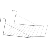 Séchoir à linge pour balcon – Rallonge en fil d'acier plastifié – Capacité 6 m – Dimensions 80 x 57 cm – Couleur blanc – Faverge