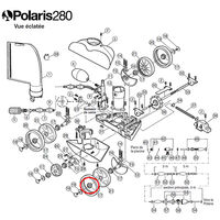 roulement à billes de roue pour polaris 180/280 - c60 - polaris - blanc/bleu