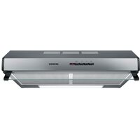 Siemens – Hotte casquette 60cm 350m³/h inox – Évacuation ou recyclage – 2 filtres à graisse lavables – LU63LCC50