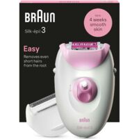 Braun – Epilateur électrique femme étanche – 20 pincettes – 2 vitesses – Lumière intégrée SmartLight – Tête de rasage – Pour jambes et bras