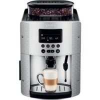Krups – Cafetière à dosettes expresso broyeur automatique gris argent – Pression 15 bars – Capacité 1,7 L – Système Thermoblock pour café chaud