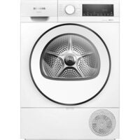 Siemens – Sèche-linge pompe à chaleur 9kg – Technologie autoDry – 15 programmes – Moteur induction silencieux 63 dB(A) – Tambour softDry 112 L