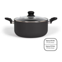 Faitout aluminium 24cm avec couvercle - Livoo - MEP150N