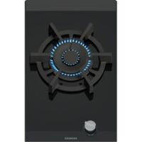 Siemens – Plaque de cuisson gaz 30cm 1 feu vitrocéramique – Puissance 6000W – Design encastrable moderne – ER3A6AI10