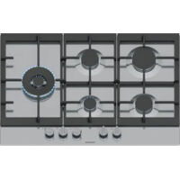 Siemens – Plaque de cuisson gaz 75cm 5 foyers 12500W inox – Brûleur Wok 5000W – Commandes ergonomiques – EC7A5SI90