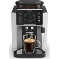 Krups – Cafetière à dosettes expresso broyeur 15 bars – Capacité 1.7L – 4 recettes – Buse vapeur intégrée – Panneau tactile