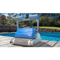 robot electrique de piscine fond, parois et ligne d'eau avec chariot - ms4 - dolphin