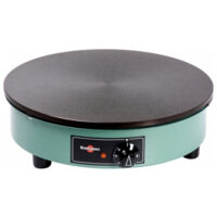 Krampouz – Crêpière professionnelle 40 cm – Acier inoxydable – Thermostat réglable – Indicateur de chaleur – Spatule incluse