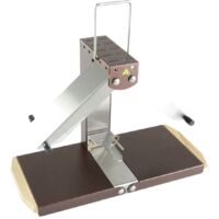 Appareil à raclette 10 personnes 900W – Inox et métal laqué – 1/4 de meule – 2 rampes de chauffe orientables – Bron Coucke