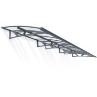 Marquise transparente 670,5x139cm gris - Palram - 705460