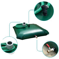 EDG – Récupérateur d'eau de pluie enterré 500L 105804 – Toile PVC ultra résistante – Installation intérieure/extérieur – Économie d'eau