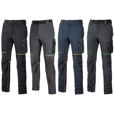 Pantaloni da Lavoro Estivi Uomo UPower World Grigio-Verde S