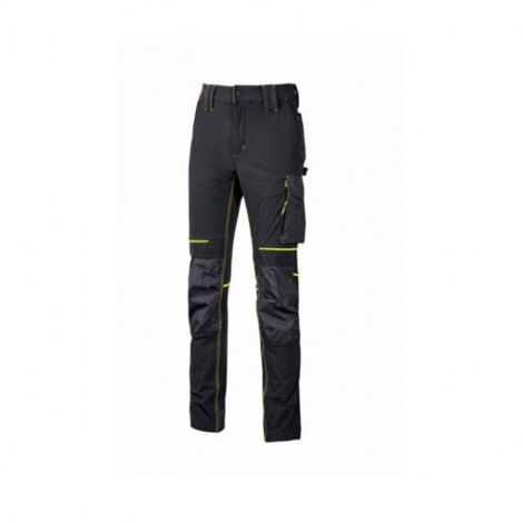 Pantaloni da Donna UPower Atom Nero-Giallo L