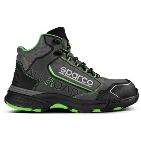 Scarpe Antinfortunistiche Sparco All Road Leap ESD S3 Grigio/Verde 47