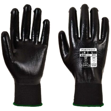 Guanti Rivestiti In Nitrile Grip All Flex Nero 11