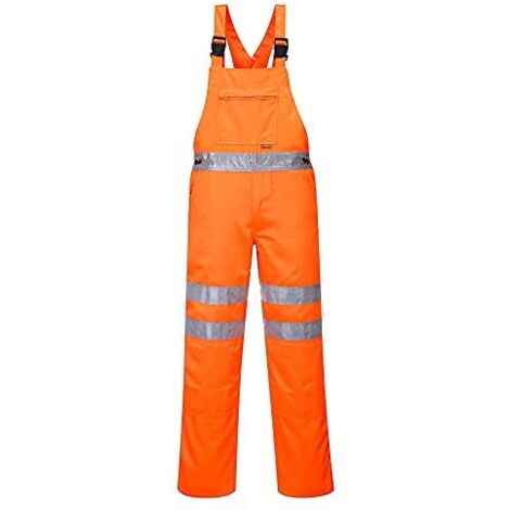 Saloppette Con Bretelle Ris Alta Visibilita' Arancio 3XL (1/4)