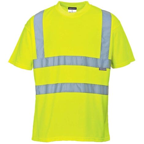 Portwest S478YERM Maglietta Manica Corta Alta Visibilità, Giallo, M