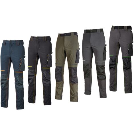 Pantaloni da Lavoro UPower Atom Grigio-Verde XL