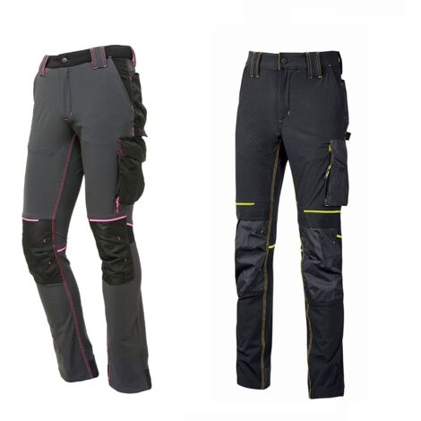 Pantaloni da Donna UPower Atom Grigio-Fuxia 3XL