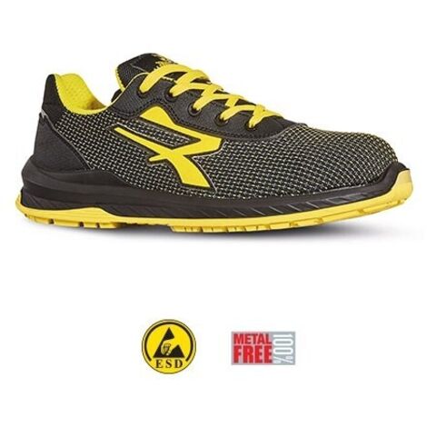 Scarpe Antinfortunistiche U Power Bogota S3 HRO HI Nero/Giallo 39