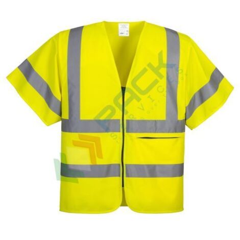 Gilet Ad Alta Visibilita' Giallo  Classe 3 Giallo S