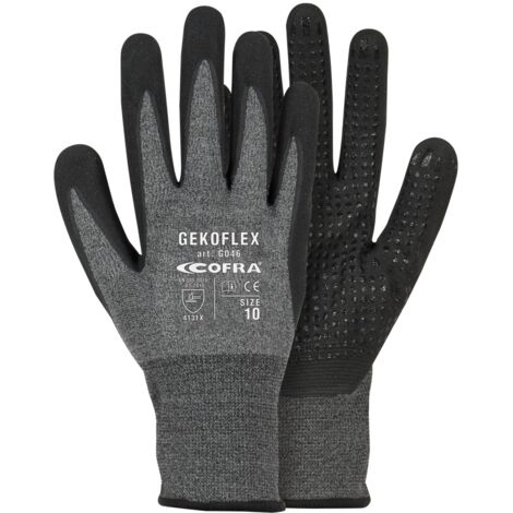 Guanti da Lavoro Cofra Gekoflex, misura: 10 Grigio
