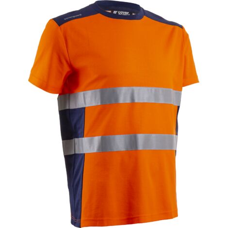 Maglietta da lavoro a maniche corte ad alta visibilità NEKKI - Arancione Fluo XL - 52/54