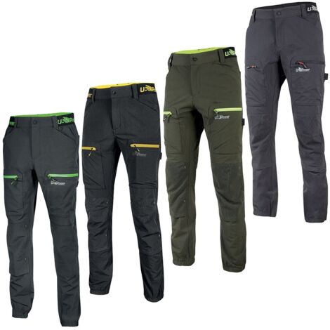 Pantaloni da lavoro U-Power Harmony elasticizzati - L - Verde