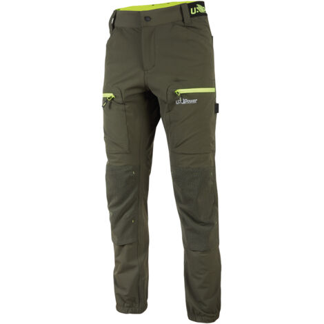 Pantaloni da lavoro U-Power Horizon U-4 stretch - L - Verde scuro