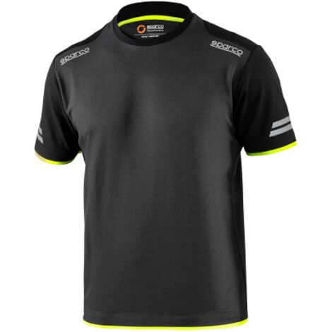 SPARCO T-SHIRT TUCSON GREY YELLOW TG XXL