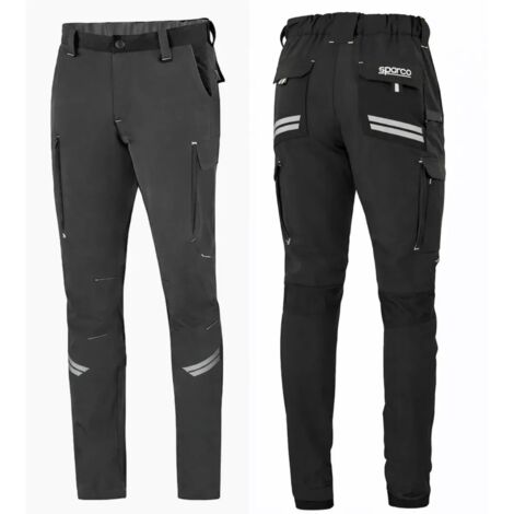 Pantaloni da Lavoro Tecnici Sparco Oregon Grigio-Nero 2XL