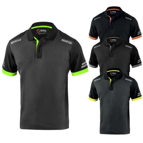 Polo Tecnica da Lavoro Sparco Toledo Nero-Arancio XL