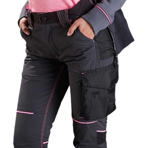 Pantaloni da Lavoro da Donna U Power World Grigio-Fuxia L
