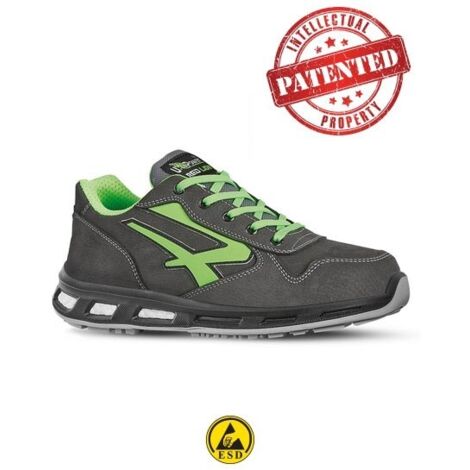 Scarpe Antinfortunistiche U Power Yoda S3 Grigio/Verde 37