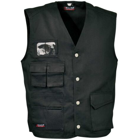 Gilet da Lavoro Multi Tasche Cofra Nairobi - Nero Nero L
