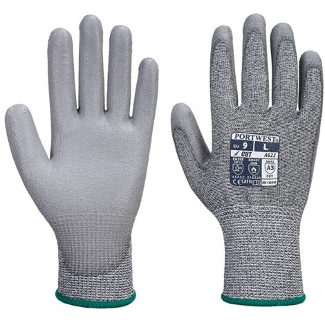 Guanti MR palmo in PU anti-taglio Grigio 2XL - Taglia 11
