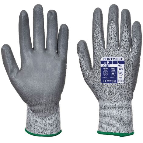 Guanti MR palmo in PU anti-taglio Grigio XL - Taglia 10