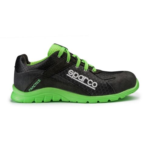 Scarpe antinfortunistiche Sparco Practice S1P SRC - 42 - Nero/Verde