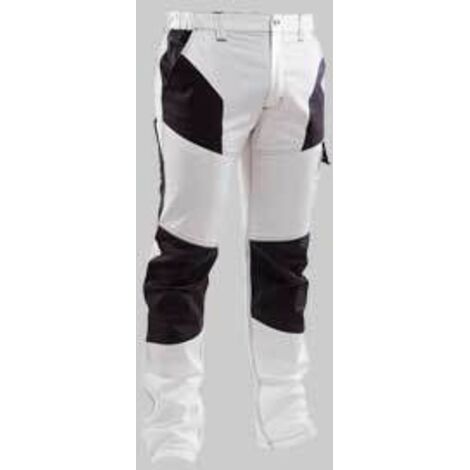 Pantalone da lavoro stretch bianco/grigio tg. xl (56-58)