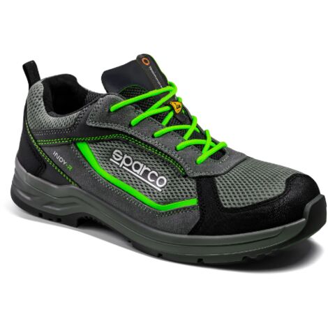 Scarpe Antinfortunistiche Sparco Indy Sonoma ESD S1P Grigio/Verde 46 (1/3)
