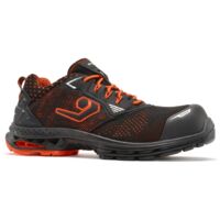 Scarpe antinfortunistiche Base Berlin B1704A S1PS ESD SC LG FO SR Vegan - 45 - Nero/Arancione