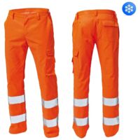 Pantaloni Alta Visibilita Invernali Siggi Arancioni Arancio S