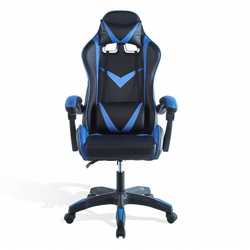 Silla escritorio WIN silla gaming para niño regulable en altura en Negro y  Azul