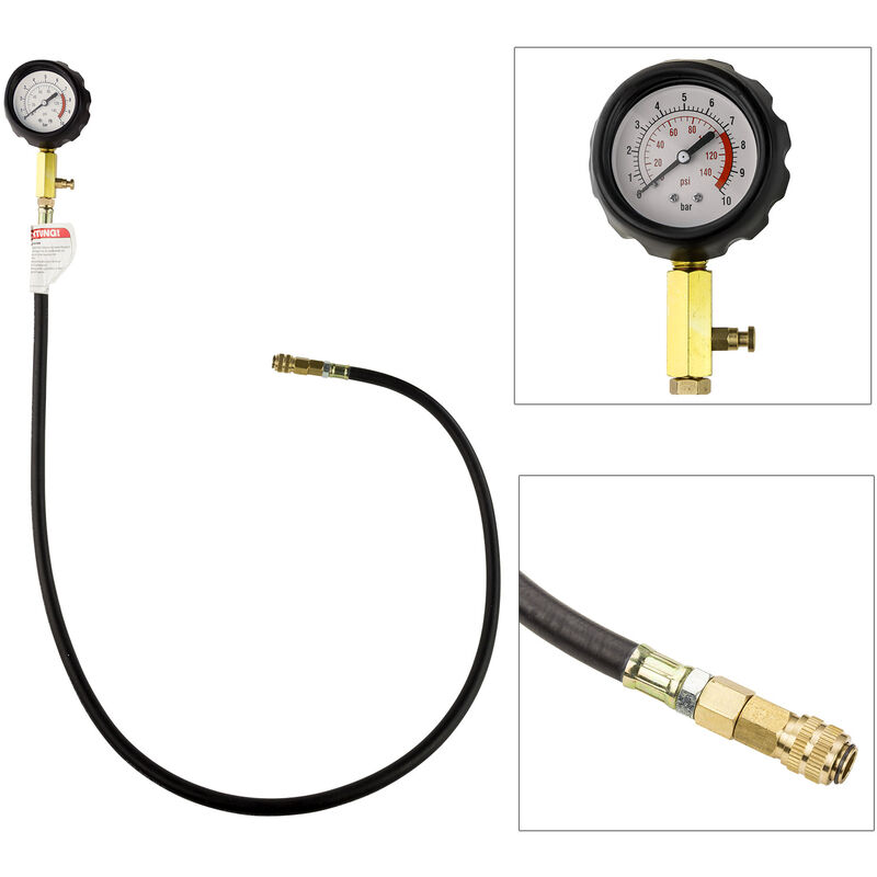 Öldruckmesser Öldrucktester Öldruckprüfer KFZ Werkzeug Messgerät 13 tlg