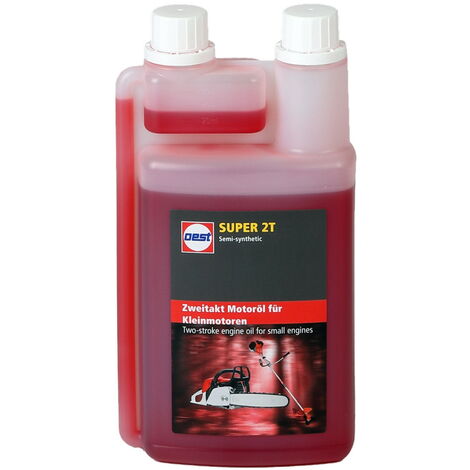 Oest Kettensägenöl Sägekettenöl Super 2T Dosierflasche 1 Liter 2-Takt  Motorenöl