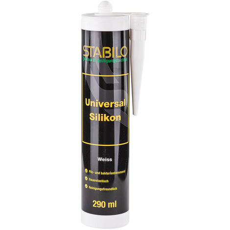 Stabilo Universal Silikon weiss 290ml, Sanitärsilikon, für Innen & Aussen